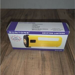 SUNTONE KRYPTON BULB SPOTLIGHT LANTERN NEW IN BOX 2 C BATTERIES NOT INCLUDED.